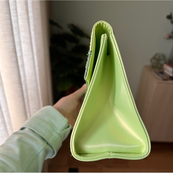 Rare Vintage Parfums Christian Dior green clutch / cosmetic case - Picture 4 of 8